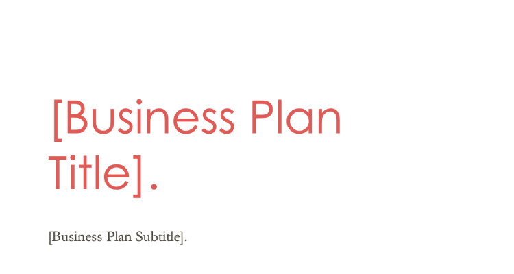 Business plan (Design)