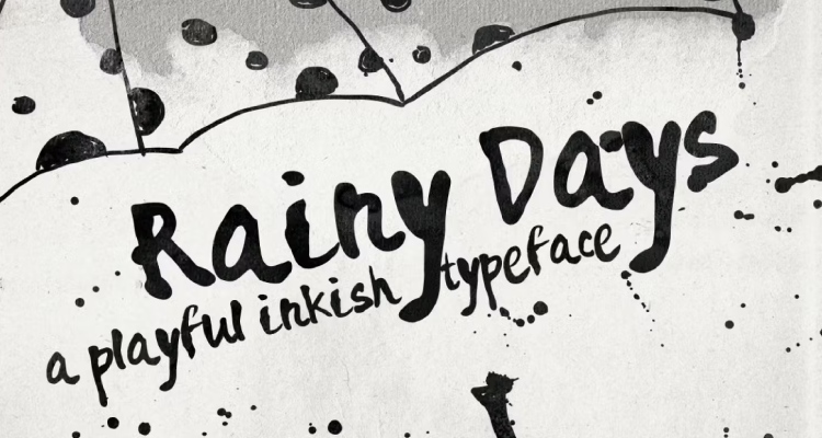 Rainy Days: A Playful Script Typeface