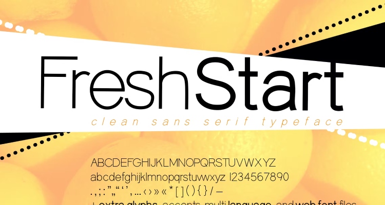 Fresh Start Sans Serif Font