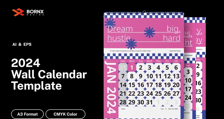 Creative 2024 Calendar Template