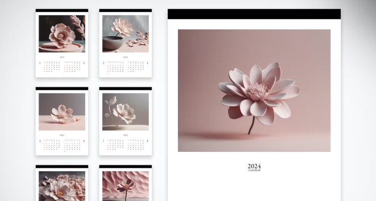2024 Bimonthly Blank Printable Calendar Template