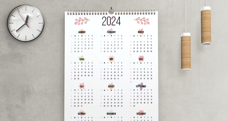 2024 Design Calendar Editable Template
