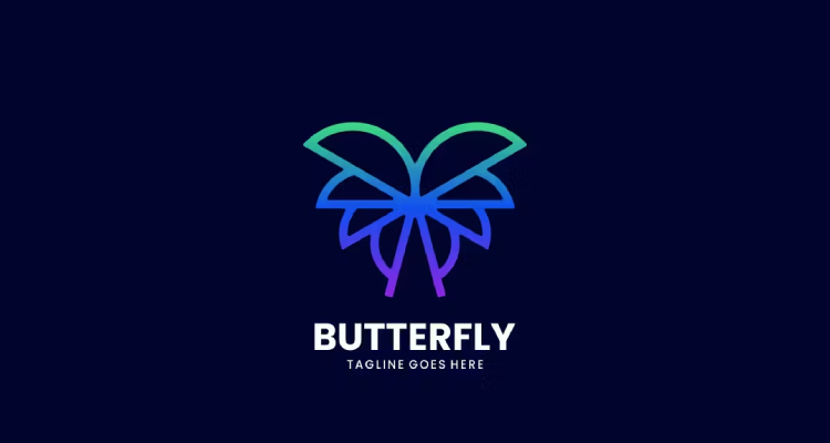 Minimalist Butterfly Logo