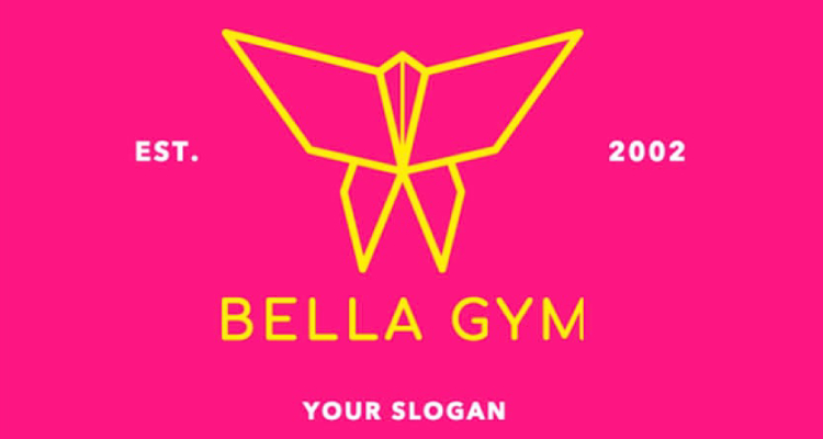 Origami Butterfly Art Logo