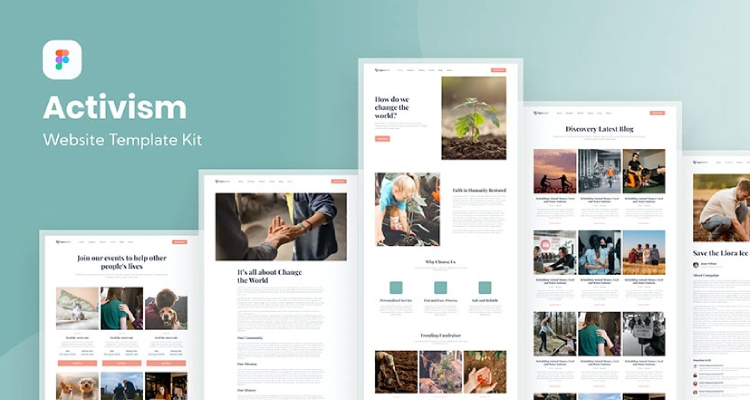 Activism Figma Website Template