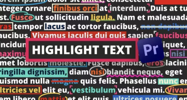 Highlight Text | Premiere Pro