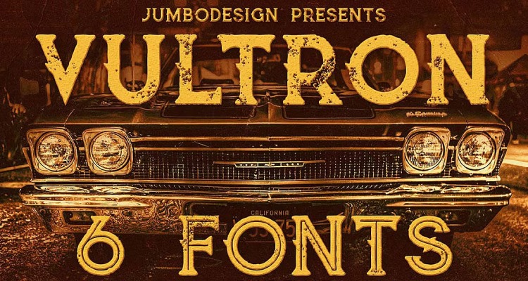 Vultron - Vintage Style Font