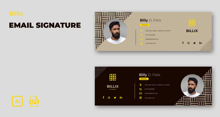 Billix - Sleek and Cool Email Signature