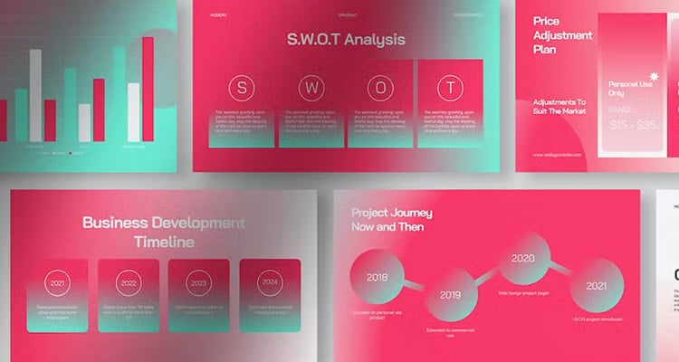 Modern Gradient Infographic PPT