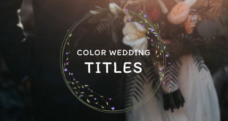 color wedding titles