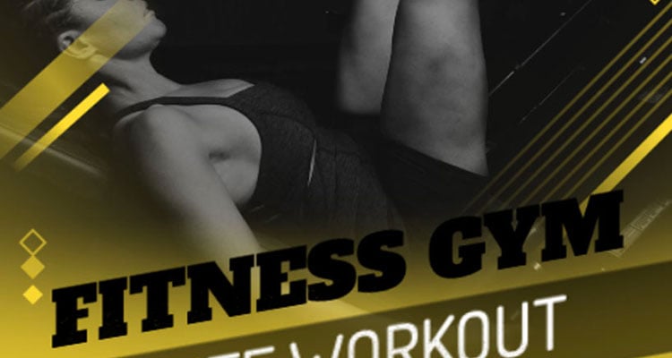 Elite Workout Gym Flyer Design Templates