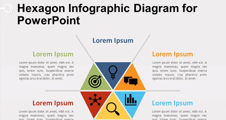 Hexagon Infographic Diagram for PowerPoint