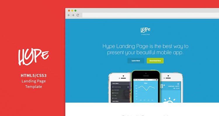 Hype App Landing Page
