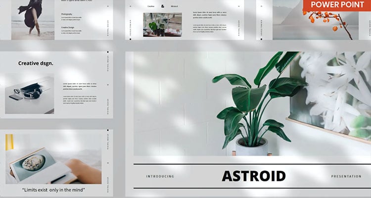 Astroid Minimal PowerPoint Presentation Template