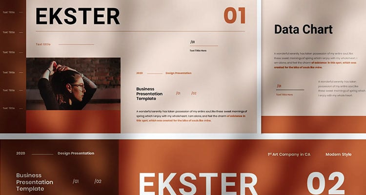 Ekster Business Presentation PowerPoint Template