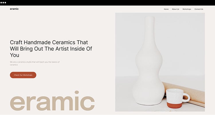 Ceramic Studio Website Kit