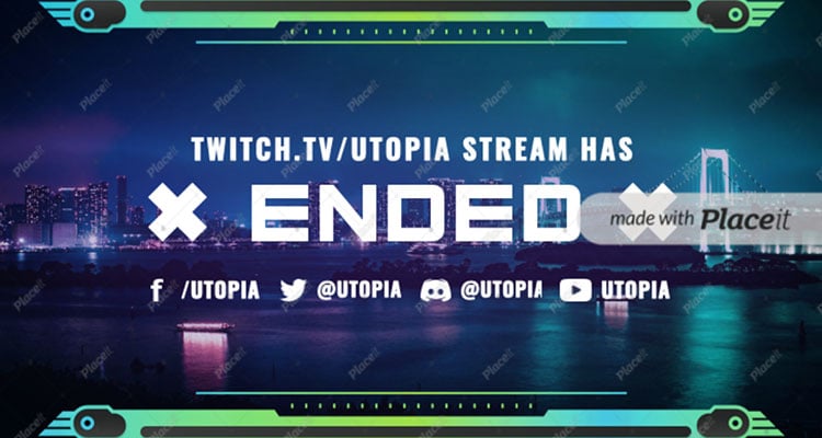 Twitch Overlay Template With Cool Frames