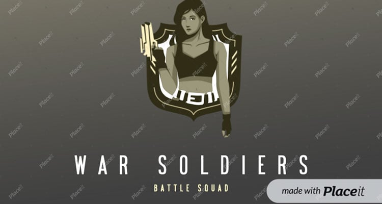 Twitch Logo Maker Featuring a Female Shooter