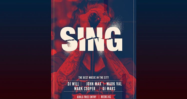 Sing Flyer Poster