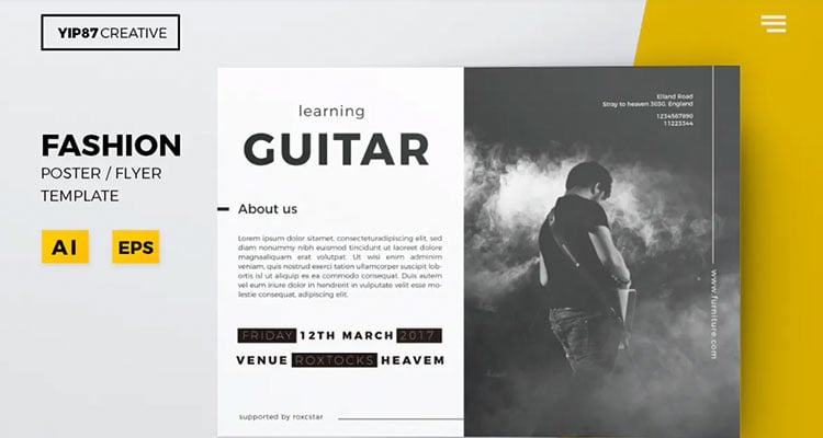 Guitar Lesson Flyer