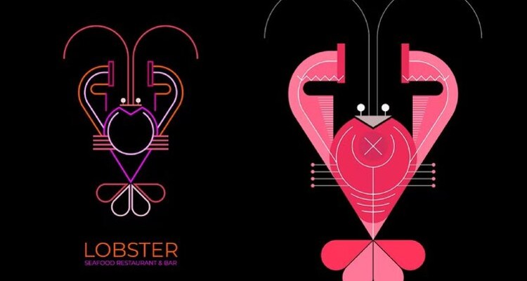 Lobster Nightclub Logo Design Template