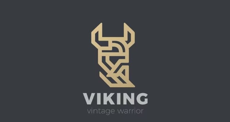 Viking Warrior Head Logo
