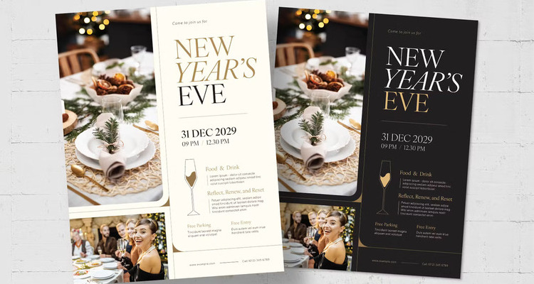 New Year Flyer Template