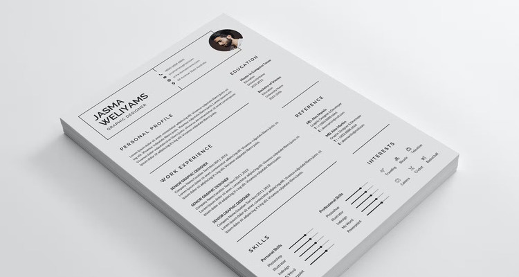 Clean Resume / CV Template - 165
