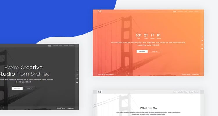 Oli - Responsive Coming Soon Template