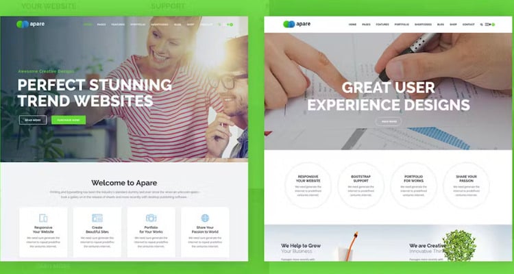 Apare - Responsive Multipurpose HTML5 Template