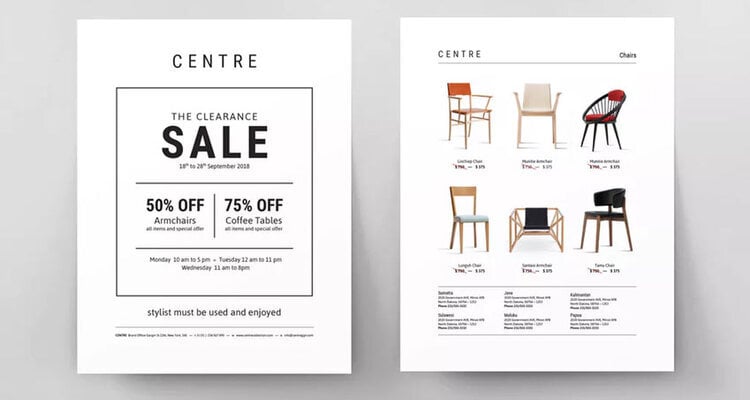 Clearance Sale Flyer