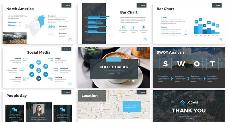 Logam free educational template