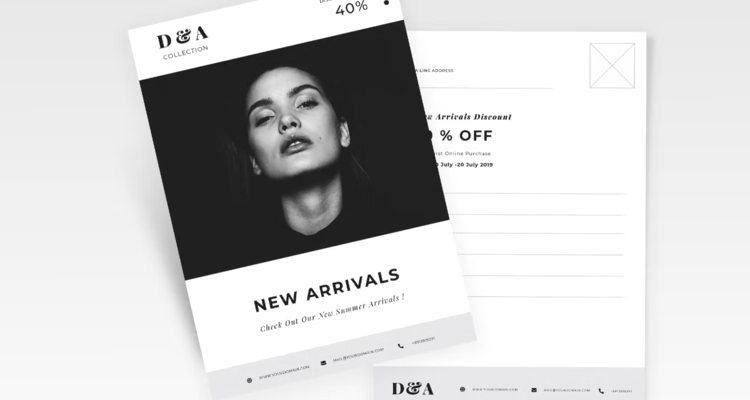 Fashion Postcard Flyer (AI, EPS, JPG)