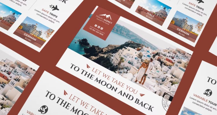 Travel Postcard (PSD)