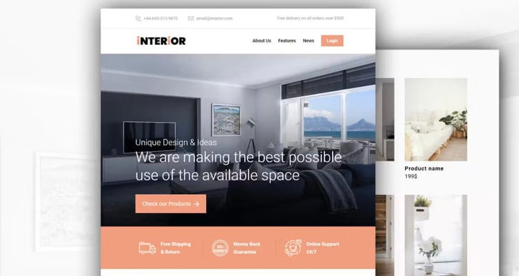 Interior - E-Commerce Responsive Email Template