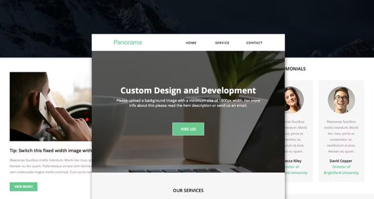 Panorama - Responsive Business Email + Builder