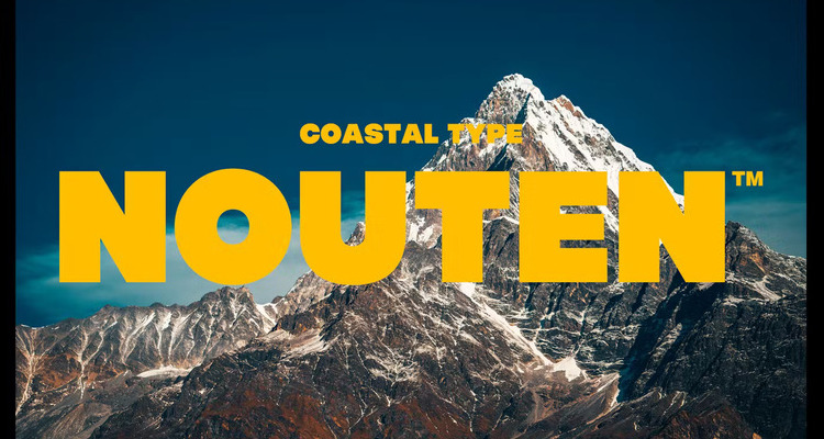 Nouten is one of the best examples of font styles.