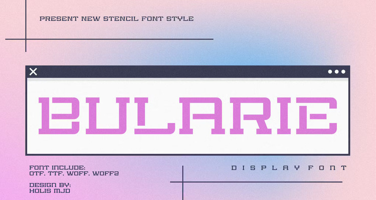 Bularie (OTF, TTF, WOFF, WOFF2)