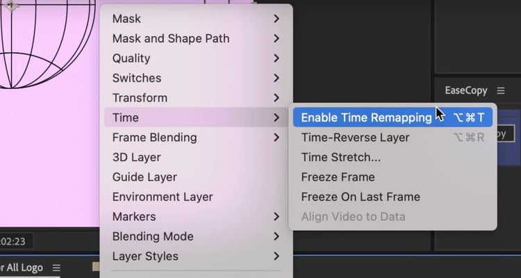 After Effects poster​: Enable Time Remapping.