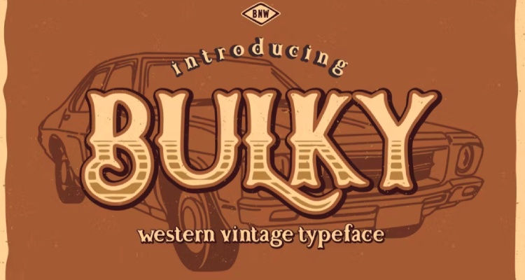 Bulky - Western Typeface