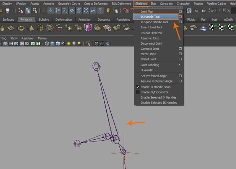 Skeleton  IK Handle Tool
