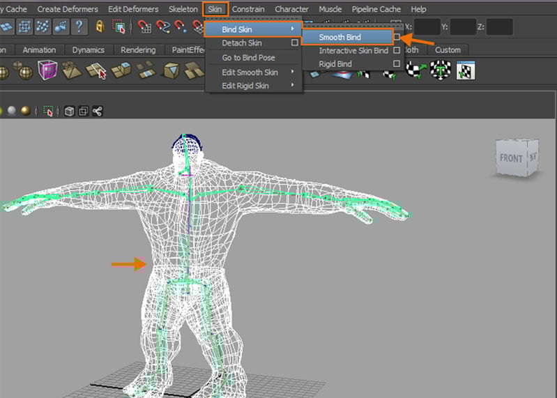 Skin  Bind Skin  Smooth Bind