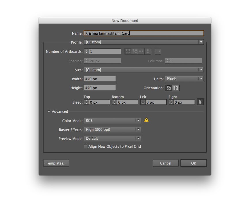 making a New Document