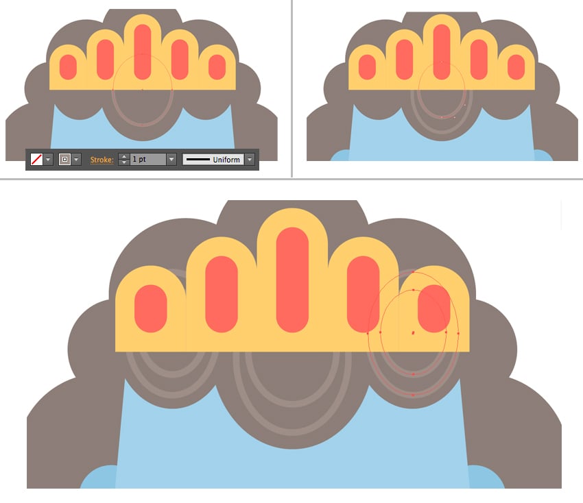 make the hair curly and detailed