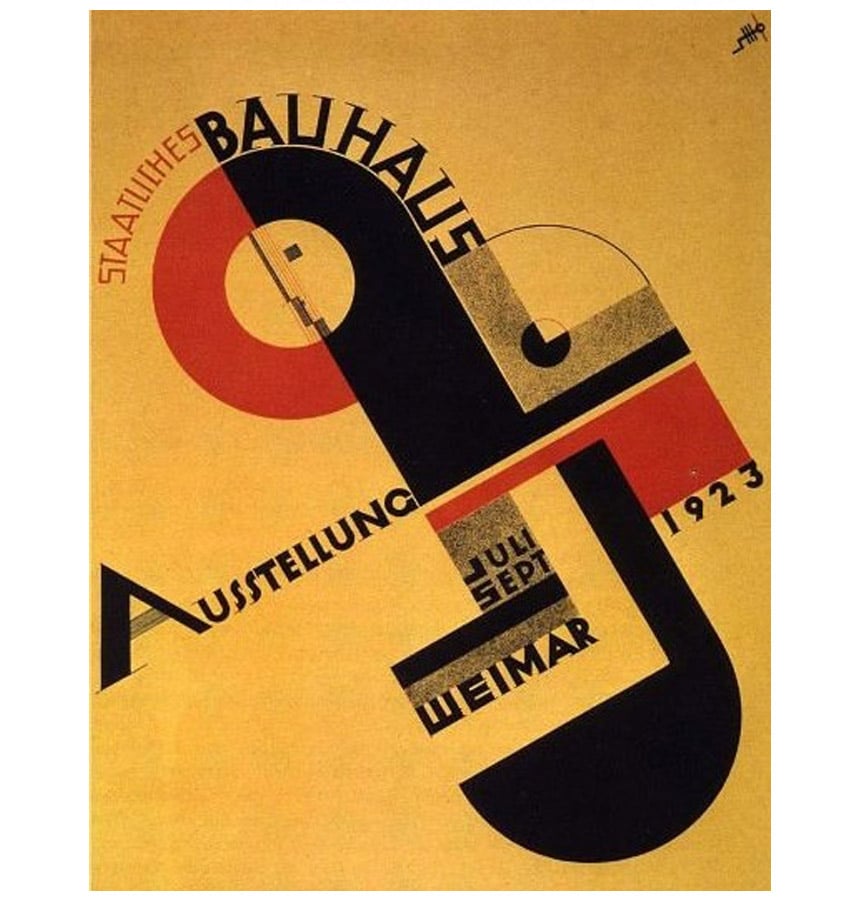 Bauhaus poster by Joost Schmidt / Credit: Wikipedia)