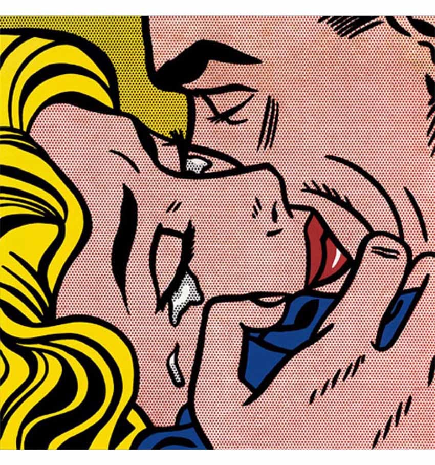 Roy Lichtenstein 'Kiss Vr' (1964) / Credit: Creative Commons