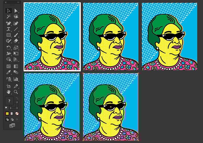 Use Smart Guides Shortcut and Duplicate frames by Shift Alt Drag