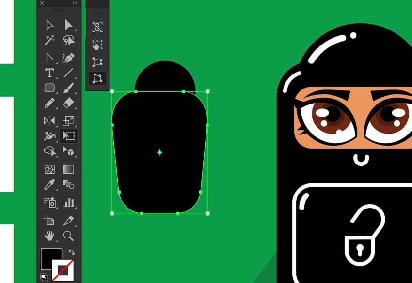 Use Free Transform tool to Free distort Rectangle