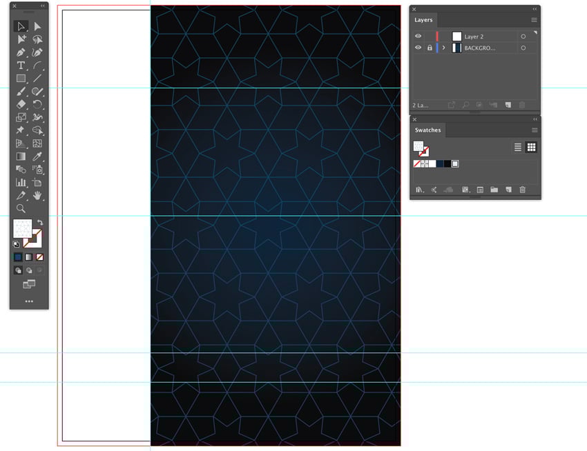 create pattern add layer lock background event flyer design