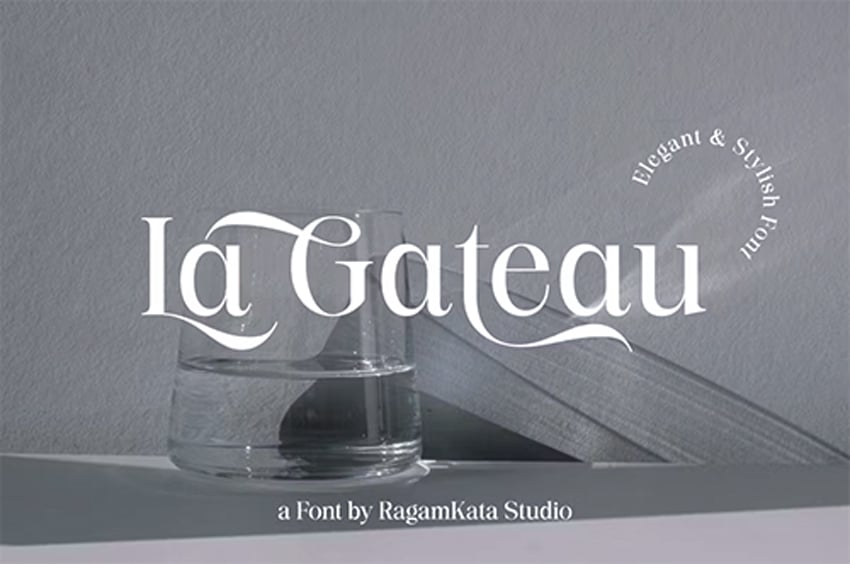 La Gateau Elegant Typeface